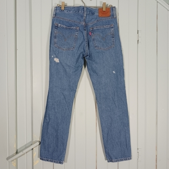 LEVI'S 501 Big E Repro Distressed Jeans - Picture 3 of 8